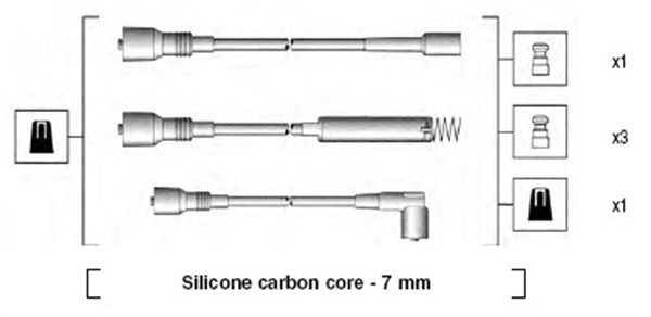 MAGNETI MARELLI Комплект проводов зажигания 941125130667